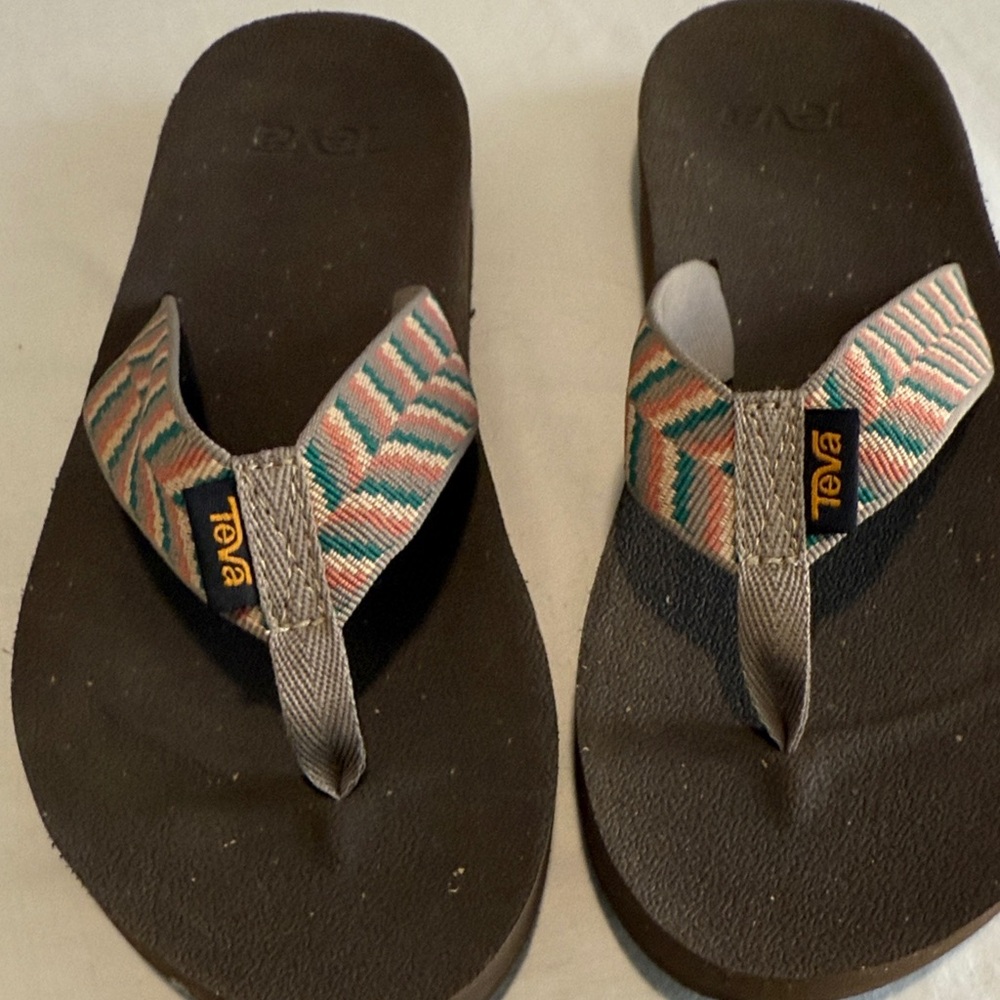 Teva Brown Sandals with Patterned Straps - Picture 2 of 6